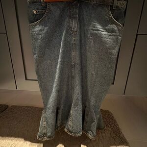 Dior Blue Denim Skirt